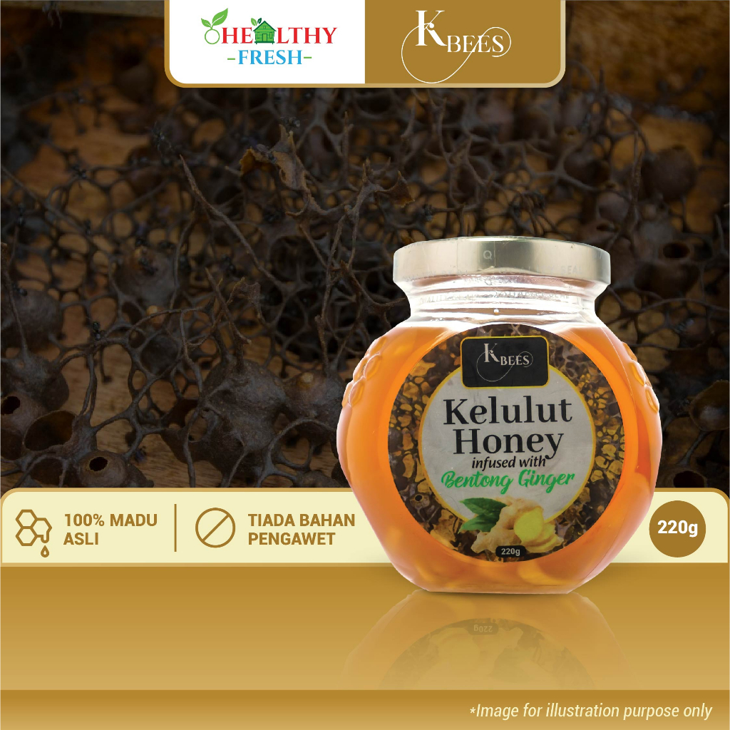 Kelulut Honey/Stingless Bee Honey (Halia Bentong) No Added Sugar Madu ...