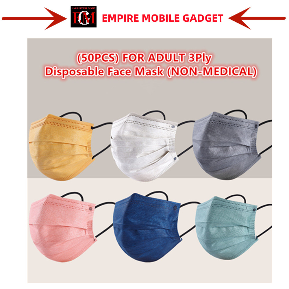 (50PCS) FOR KIDS / ADULT 3Ply Disposable Face Mask (NONMEDICAL