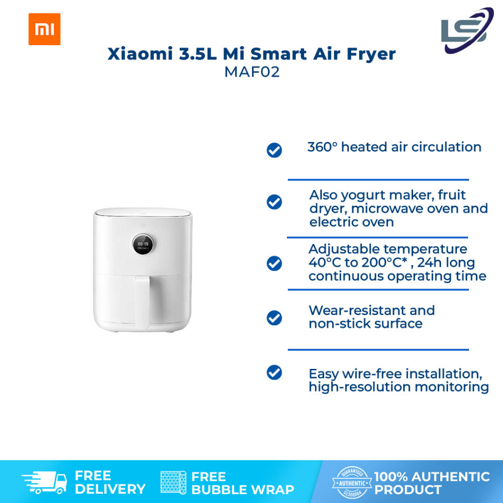 Xiaomi 3.5L Mi Smart Air Fryer MAF02 | Double-layer Non-stick Coating ...