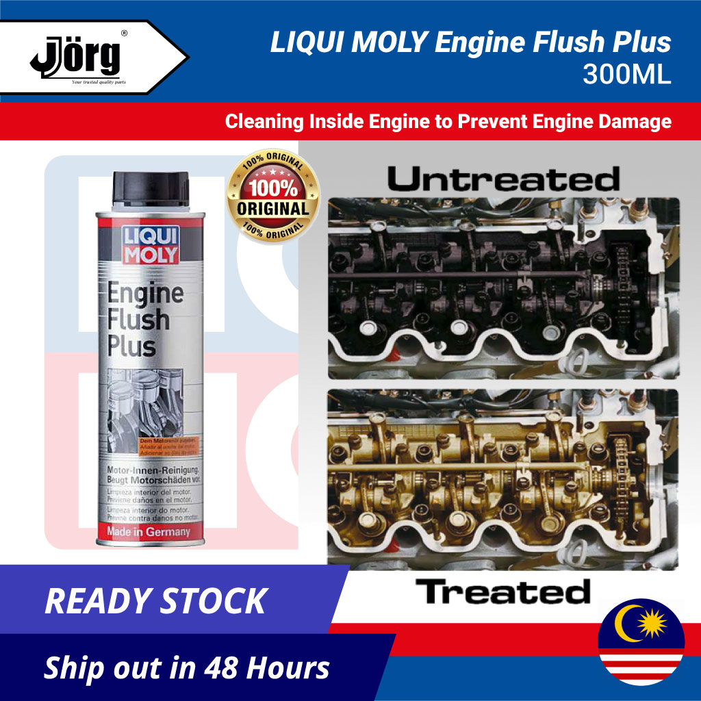 LIQUI MOLY Engine Flush Plus 300ml | Remove and Clean Dirty Oil Sludge ...