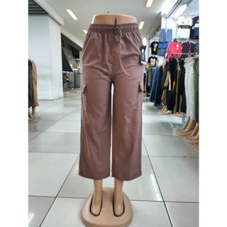 Eyouth 10120 Women culottes high waist wide leg side pocket 3/4