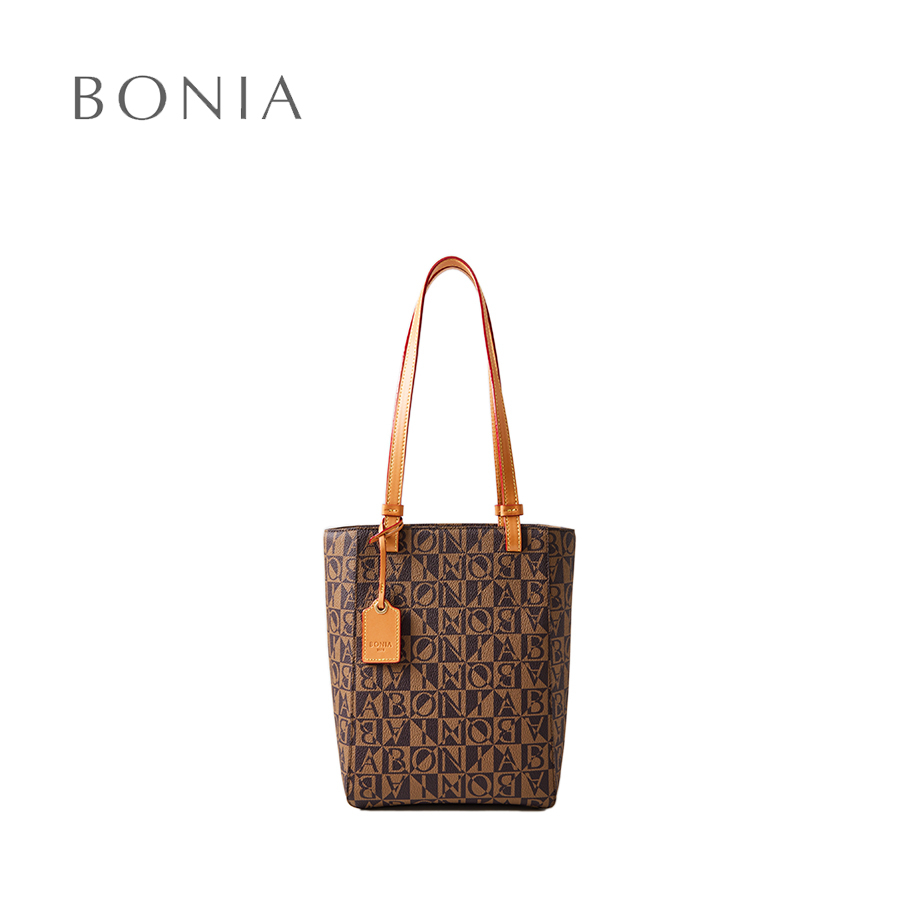 Buy BONIA Olive Oil Siria Monogram Mini Satchel Bag 2023 Online