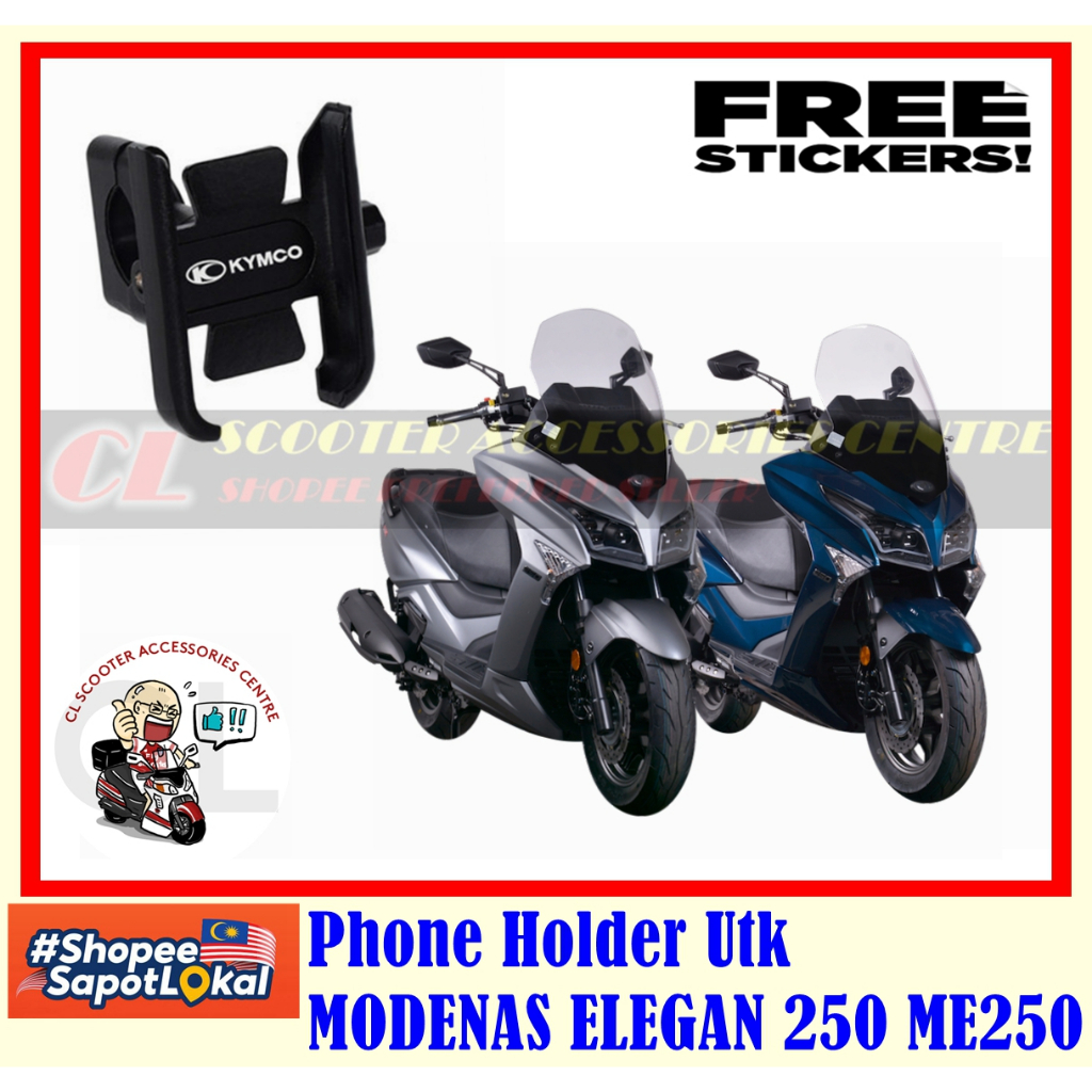 MODENAS ELEGAN 250 Phone Holder MODENAS ELEGAN 250 EX Phone Holder KYMCO Phone Holder MODENAS ELEGAN