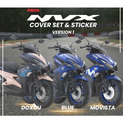 Yamaha Nvx V Coverset Body Sticker Complete Set Berani Jamin