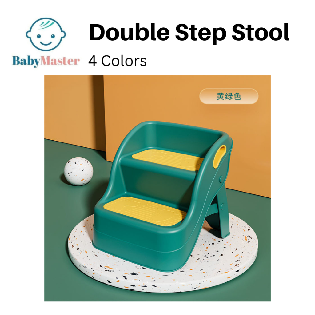 Foldable TwoStep Kids Step Stools Toilet Nonslip Versatile Toddler