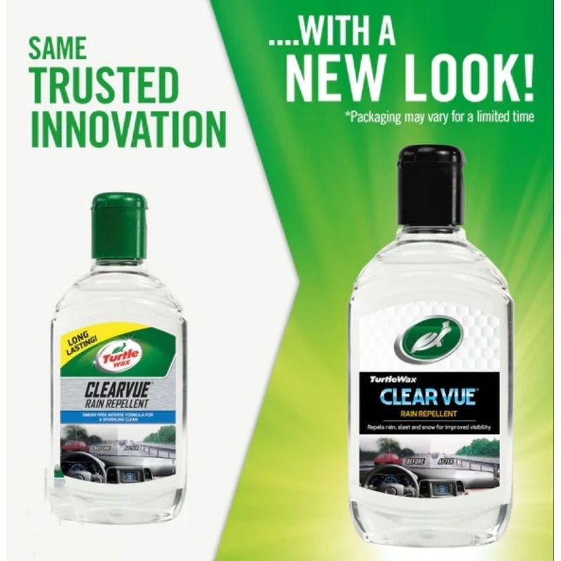 Turtle Wax Clearvue RAIN REPELLENT 300 ML window wax hydrophobic ...