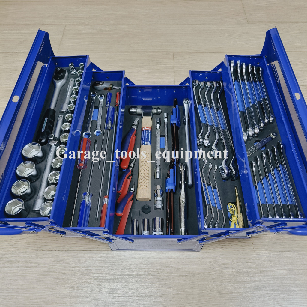 SB Tools 87Pcs Professional Tool Box Set Box Socket Set Spanner Set