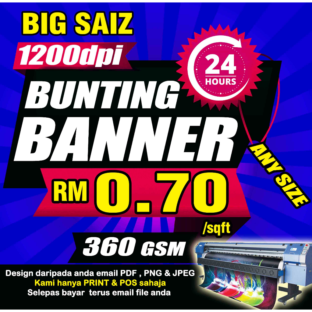 Banner / Backdrop Printing Harga Kilang | Shopee Malaysia