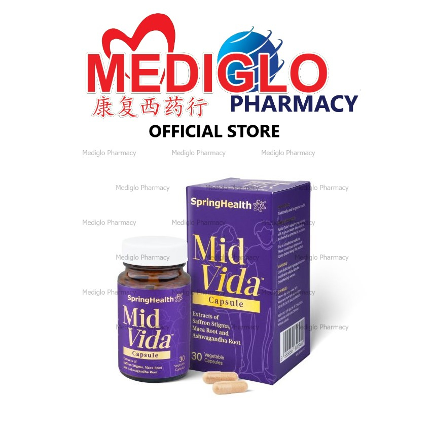 SpringHealth MidVida (30 Vegetable Capsules)[EXP13/09/2024] Extracts