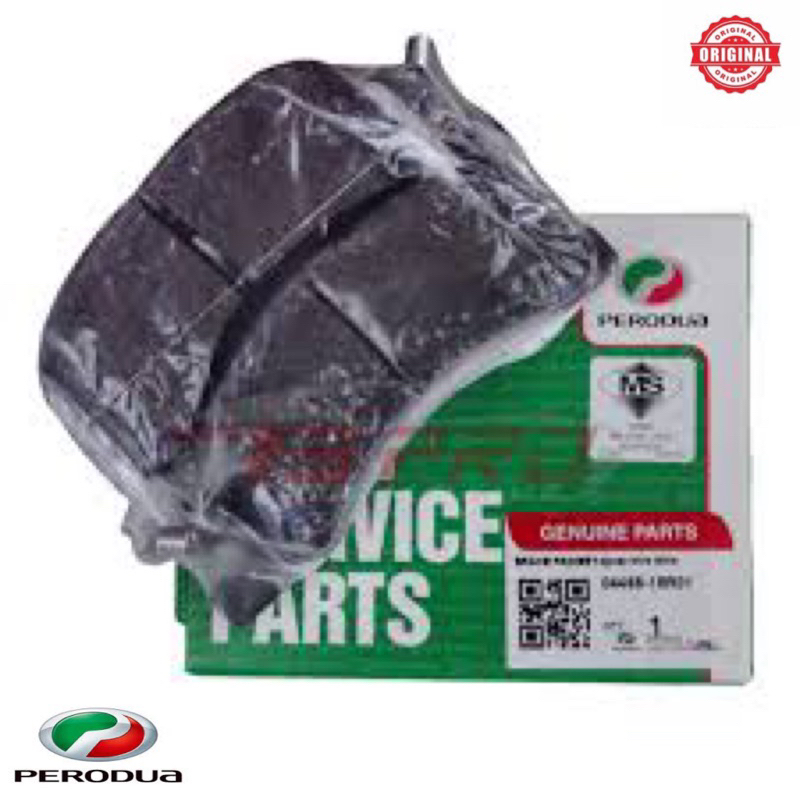ORIGINAL PERODUA VIVA 1.0/850/660 FRONT DISC BRAKE PAD SET > 04465