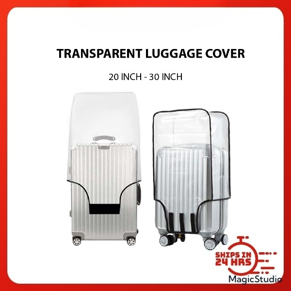 Luggage cover luggage case Protector Transparent PVC Usable Travel ...