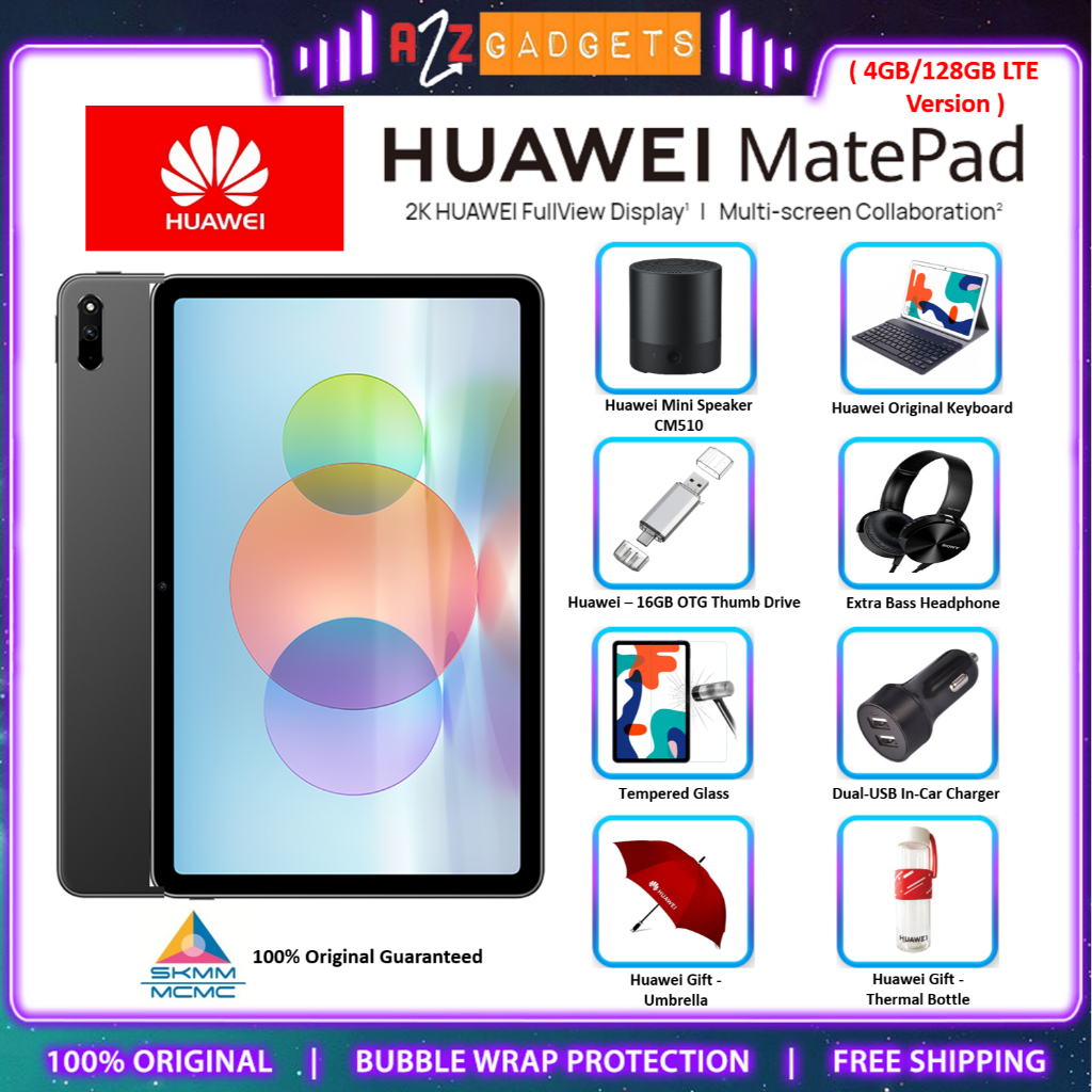 Huawei MatePad 10.4 Tablet (128GB ROM/4GB RAM/Kirin 710A) 1 Year Huawei