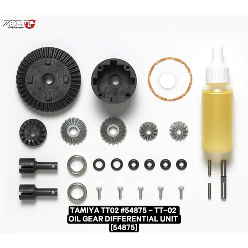 TAMIYA TT02 #54875 OP-1875 TT02 TT-02 OIL GEAR DIFFERENTIAL UNIT [54875 ...