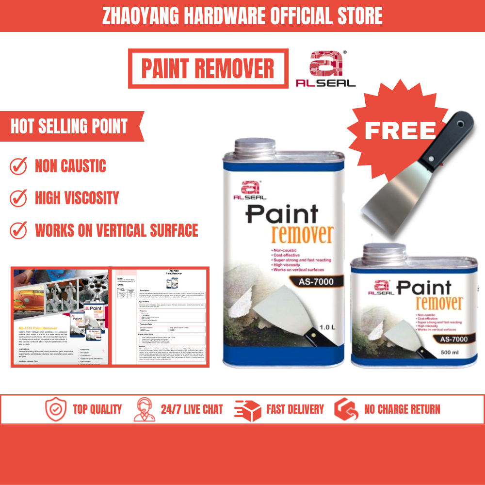 ALSEAL Paint Remover for Wood & Metal Surfaces [AS7000], Paint Remover