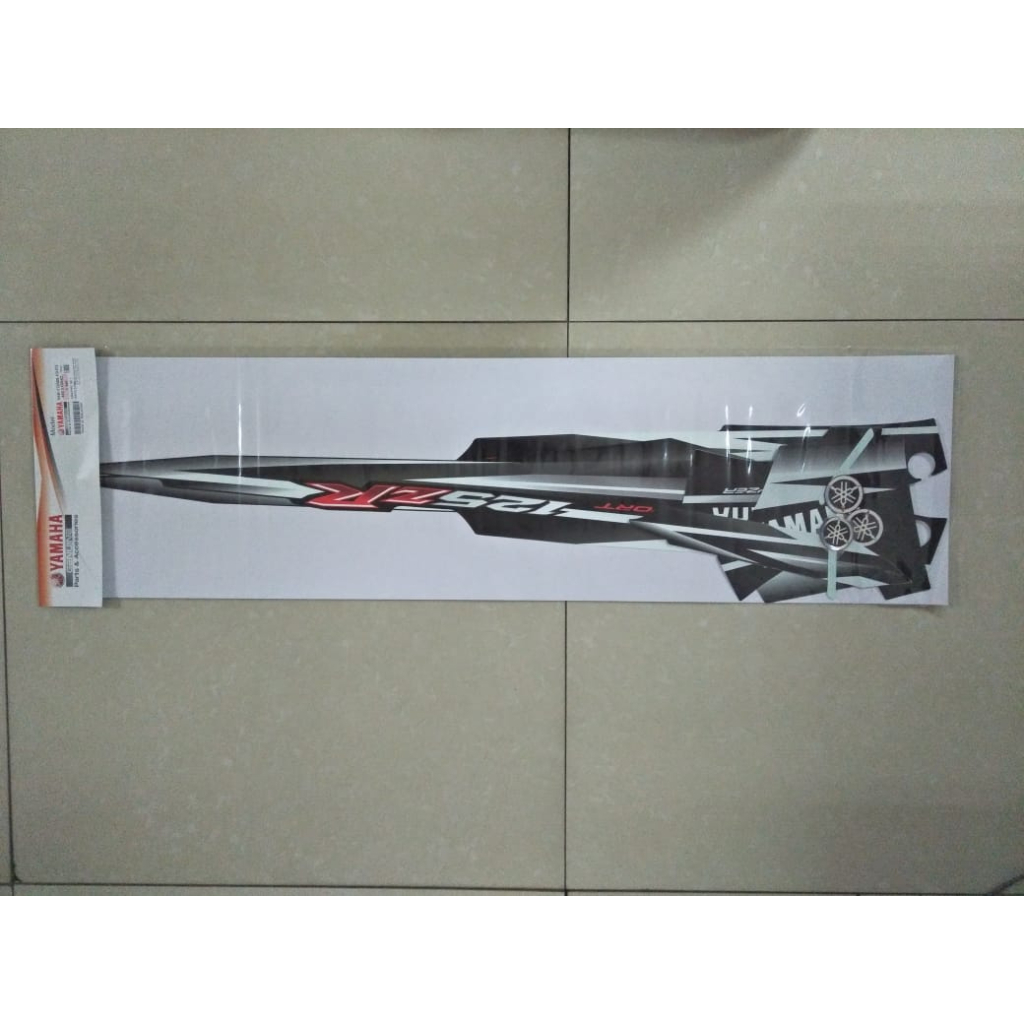 Y125ZR 125ZR BODY STICKER STRIPE SET GRAPHIC SET SMX BLACK HITAM SKALA ...
