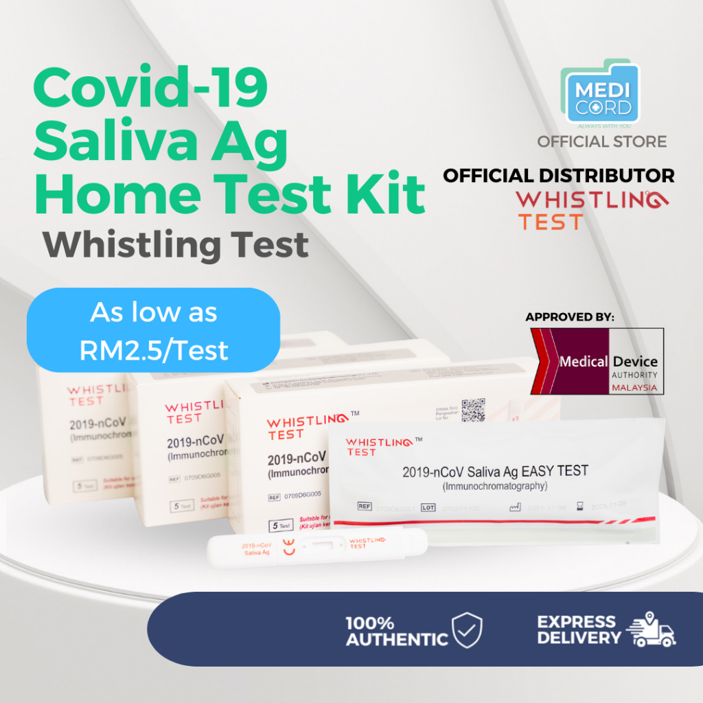 [KKM Approved] Whistling Lollipop COVID-19 Home Rapid Antigen Test Kit ...