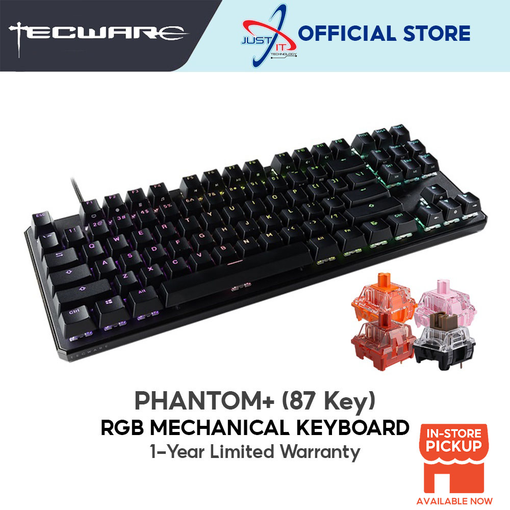 TECWARE Phantom+ 87 / Phantom TKL 2020 RGB Mechanical Gaming Keyboard