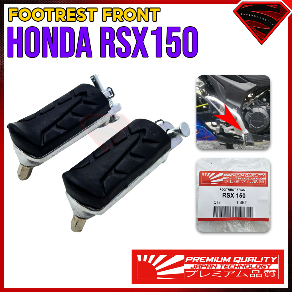 Front Footrest Rubber Honda Rsx150 Rsx 150 Rsx 150 Rs X Rs X Getah Pemijak Kaki Foot Rest Depan 7381