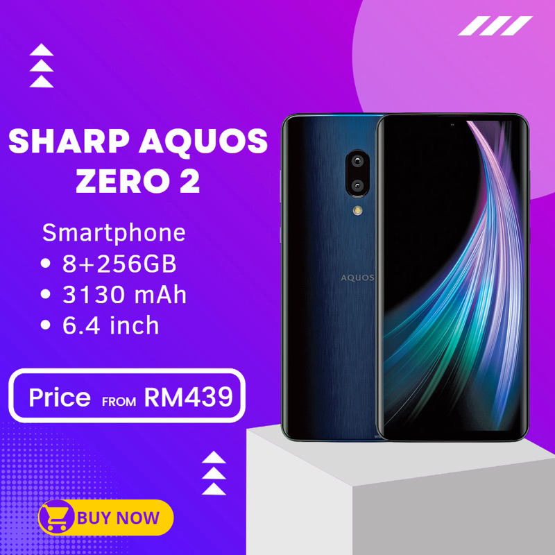 Sharp Aquos Zero 2 | Zero 6 (8+128/256GB) Original Second | Shopee