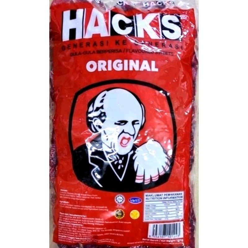 1.8kg Gula Hacks Original Regular Hard Candy 咳糖🍬 Honey Lemon ...