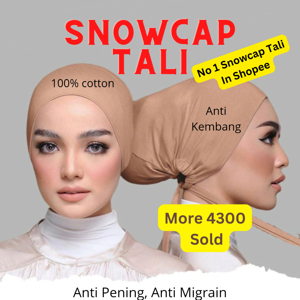anak tudung inner snowcap tali ikat 💝 scarf cotton premium💝 Anak Tudung ...
