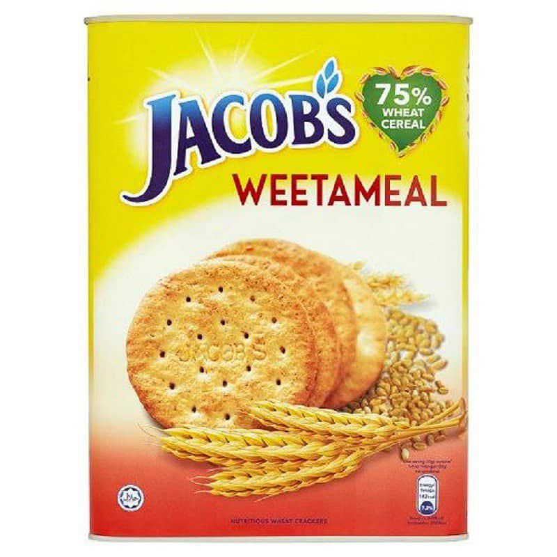 JACOBS ORIGINAL CREAM CRACKERS & CRACKERS WEETAMEAL (TIN) 600g Shopee