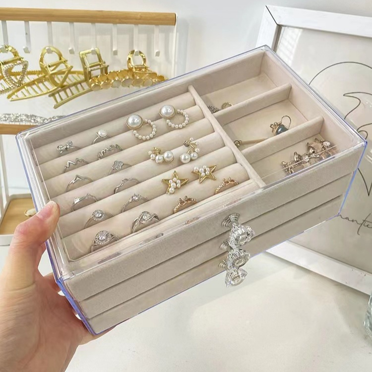 Make Up Organizer Storage Box Drawer Brooch Kerongsang Earring Jewelry ...