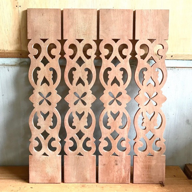 kerawang pagar / pagar kayu / pagar musang / ukiran pagar kayu Shopee
