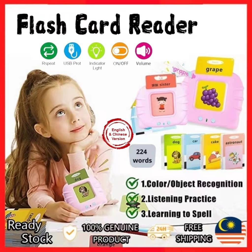 Flash Cards Smart Reader Learning Machine Educational (English and ...