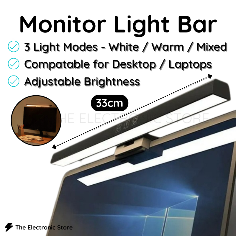 Monitor Light Bar Desktop PC Computer Laptop Screen Light Bar Night LED ...