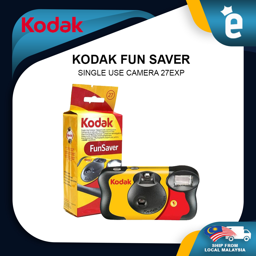 Kodak Fun Saver Disposable Camera 27 sheets with flashing light Kodak