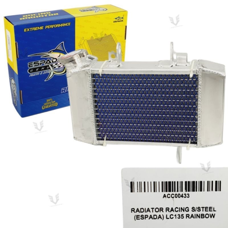 LC135/Y15ZR/Y16ZR ESPADA RACING BIG RADIATOR COOLANT TANKI STAINLESS ...