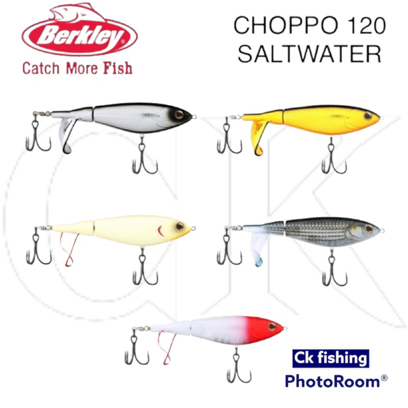 BERKLEY CHOPPO 90 / 105 / 120 Top Water Casting Fishing Lure / Hard ...