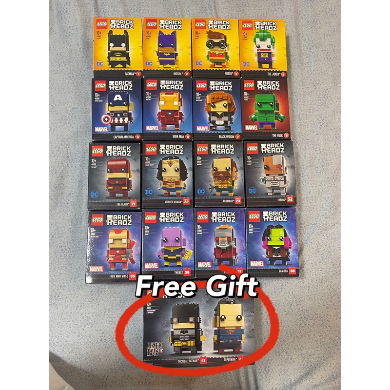 Lego Brickheadz (Marvel & JC / Starwars Full Set) | Shopee Malaysia