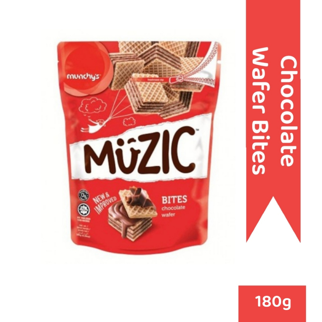 Munchy's Muzic Wafer Bites Chocolate 180g | Shopee Malaysia