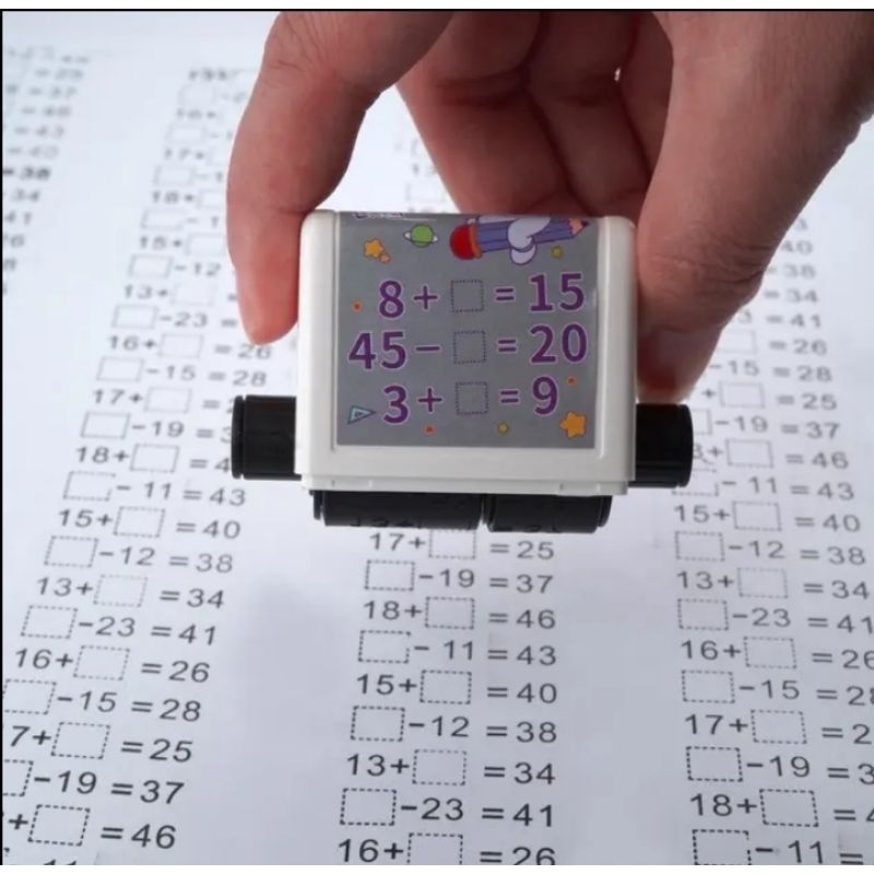 Math Exercise Student Addition subtraction multiplication Test Stamp