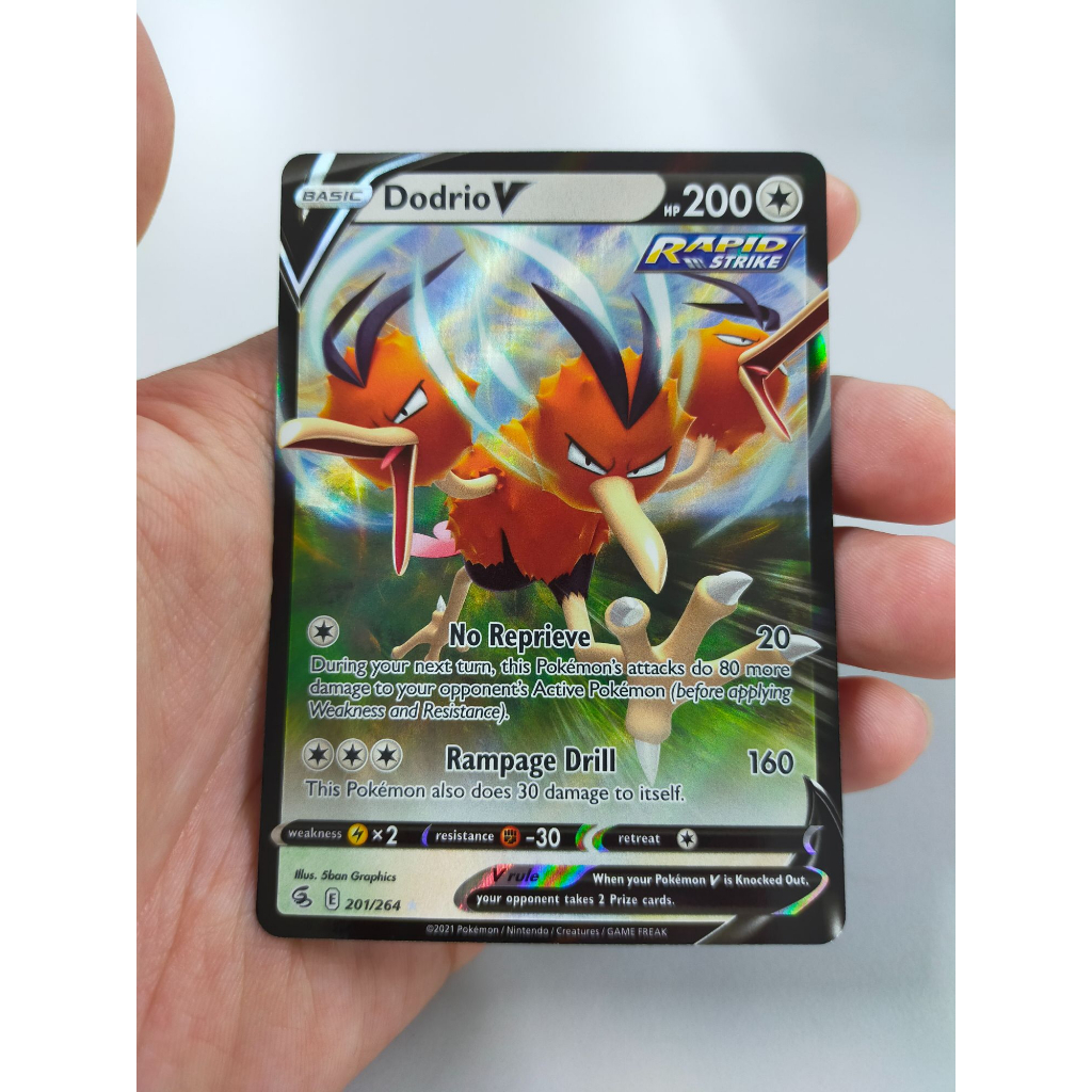 Normal Type - Pokemon Card V - Dodrio V 201/264 | Shopee Malaysia