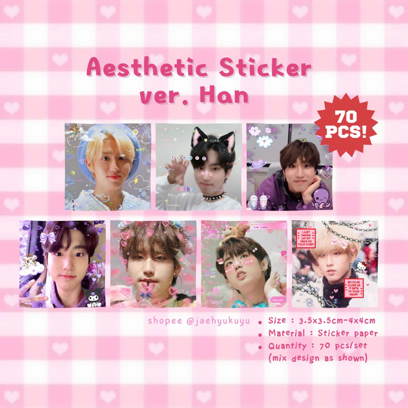 (P4) TXT Enhypen Stray kids Ateez P1Harmony Happy Mail Sticker ...