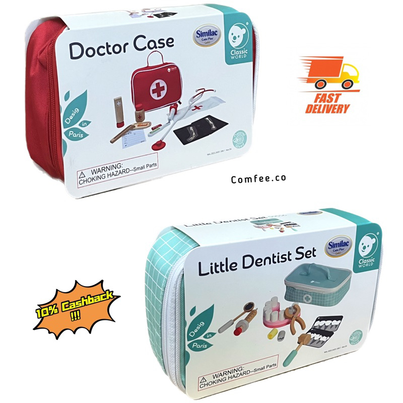 Classic World x Similac Doctor Case/Little Dentist Set Wood Toys ...