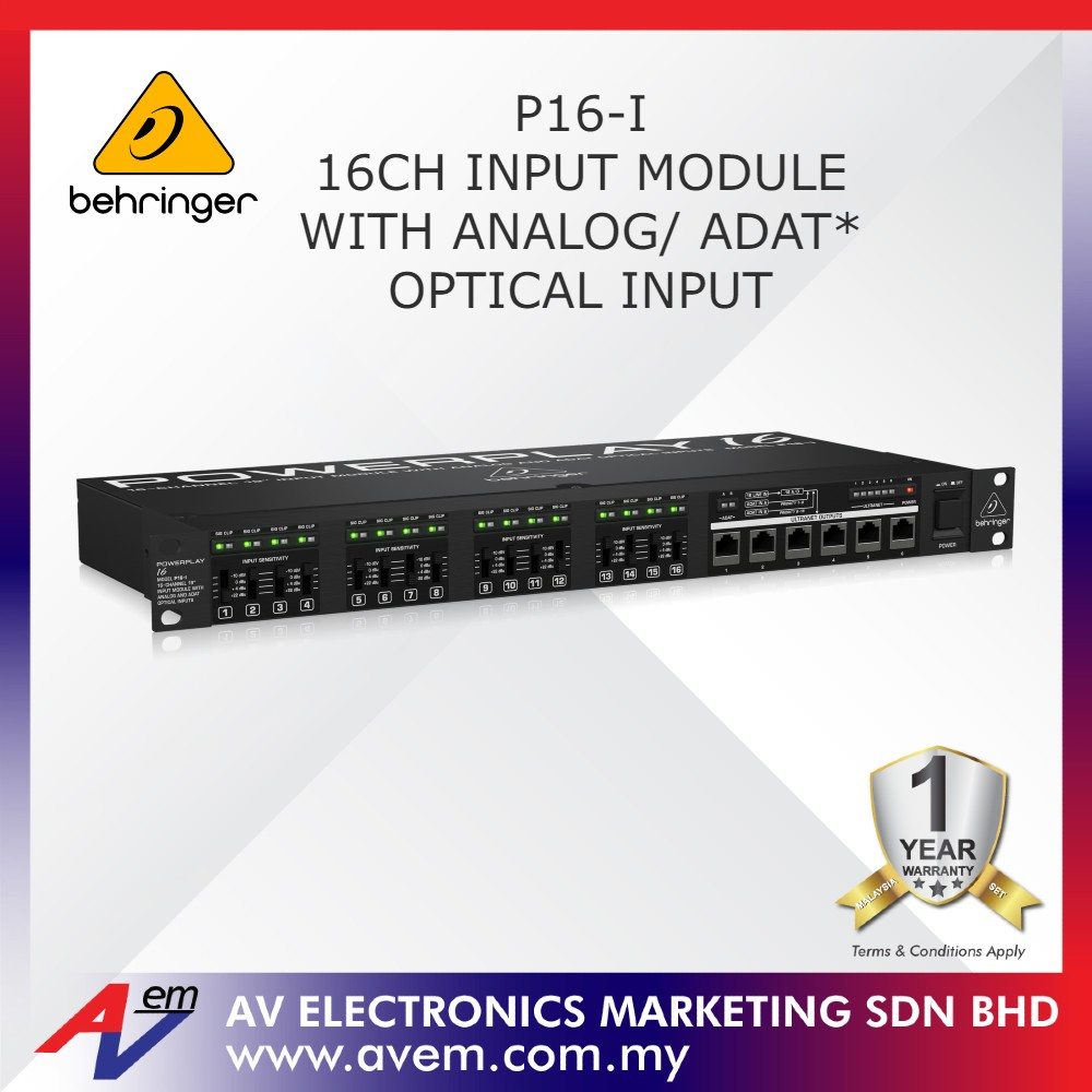BEHRINGER P16I 16Channel 19