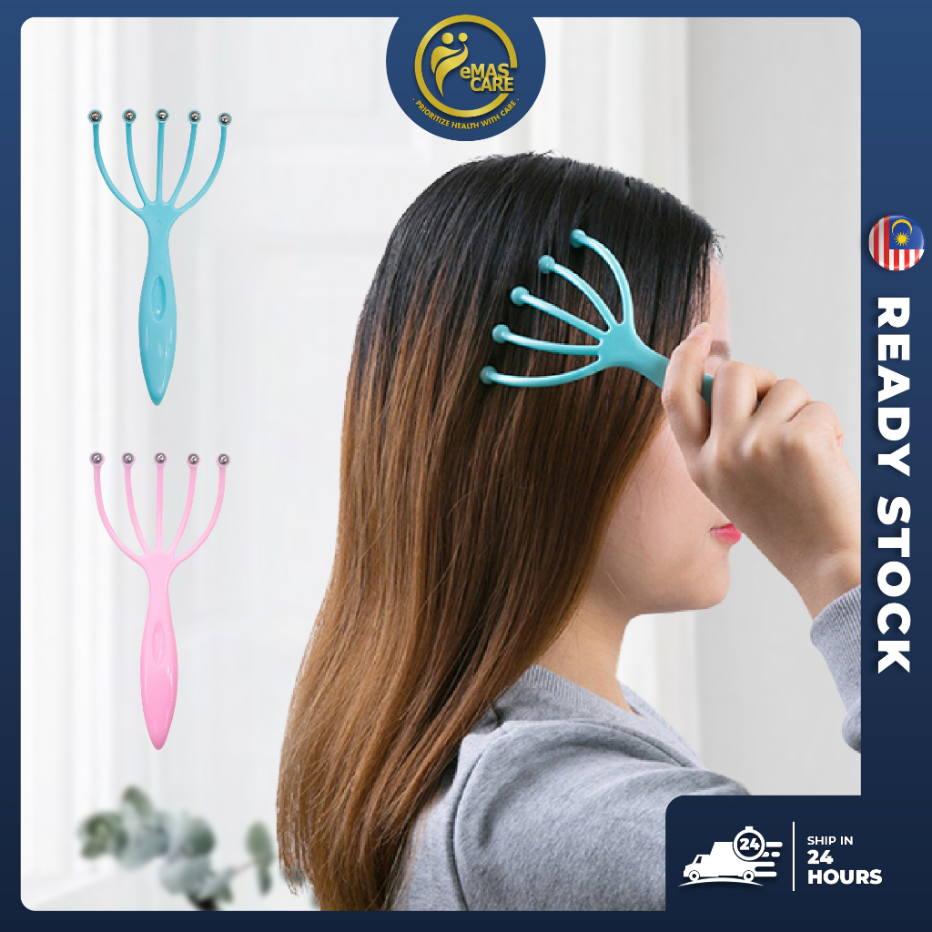Massage Fingers Fiveclaw Balls Head Scalp Massager Jejari Urutan Urutan Kepala Shopee Malaysia