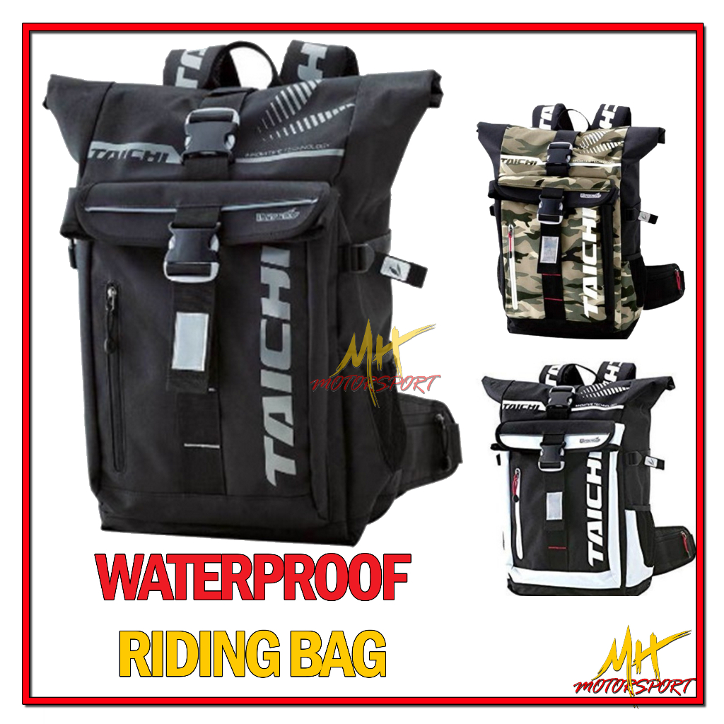 Taichi RSB274 Waterproof Riding Bag Motorcycle Bagpack Beg Motor Waterproof Outdoor 25L Shopee Malaysia