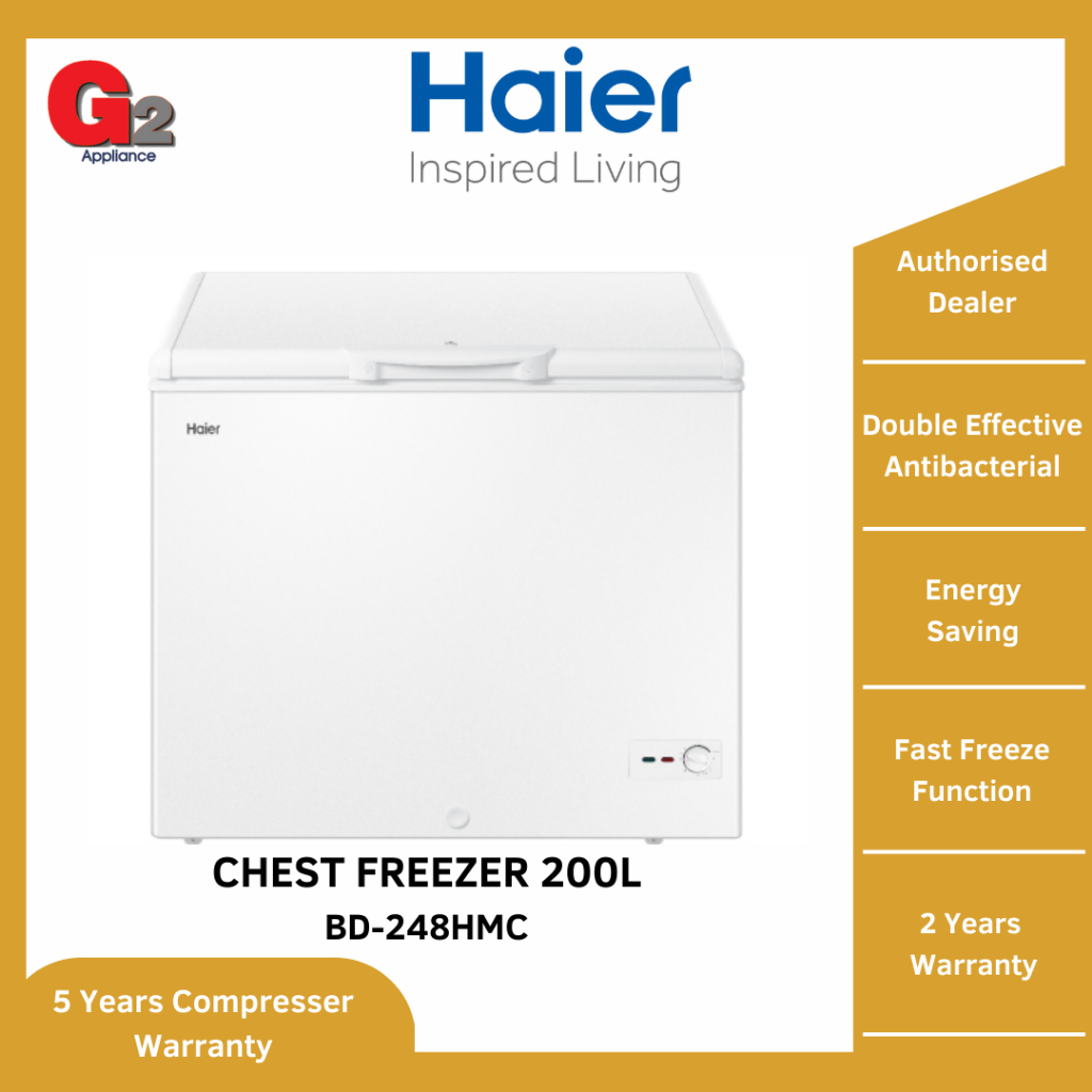 HAIER Chest Freezer 200L BD248HMCHAIER WARRANTY MALAYSIA Shopee Malaysia