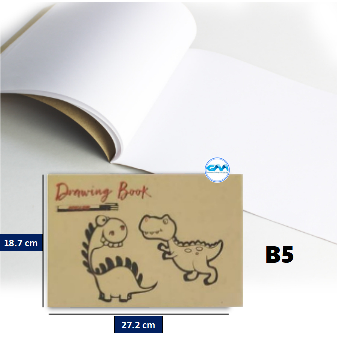 Drawing Book B5 ( 187mmX273mm) Sketching Book Buku Lukisan Shopee