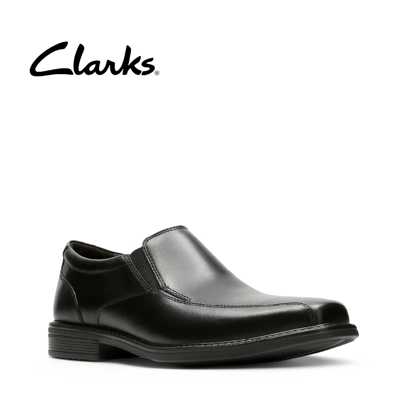 Clarks Men Stafford Park5 Black Nubuck