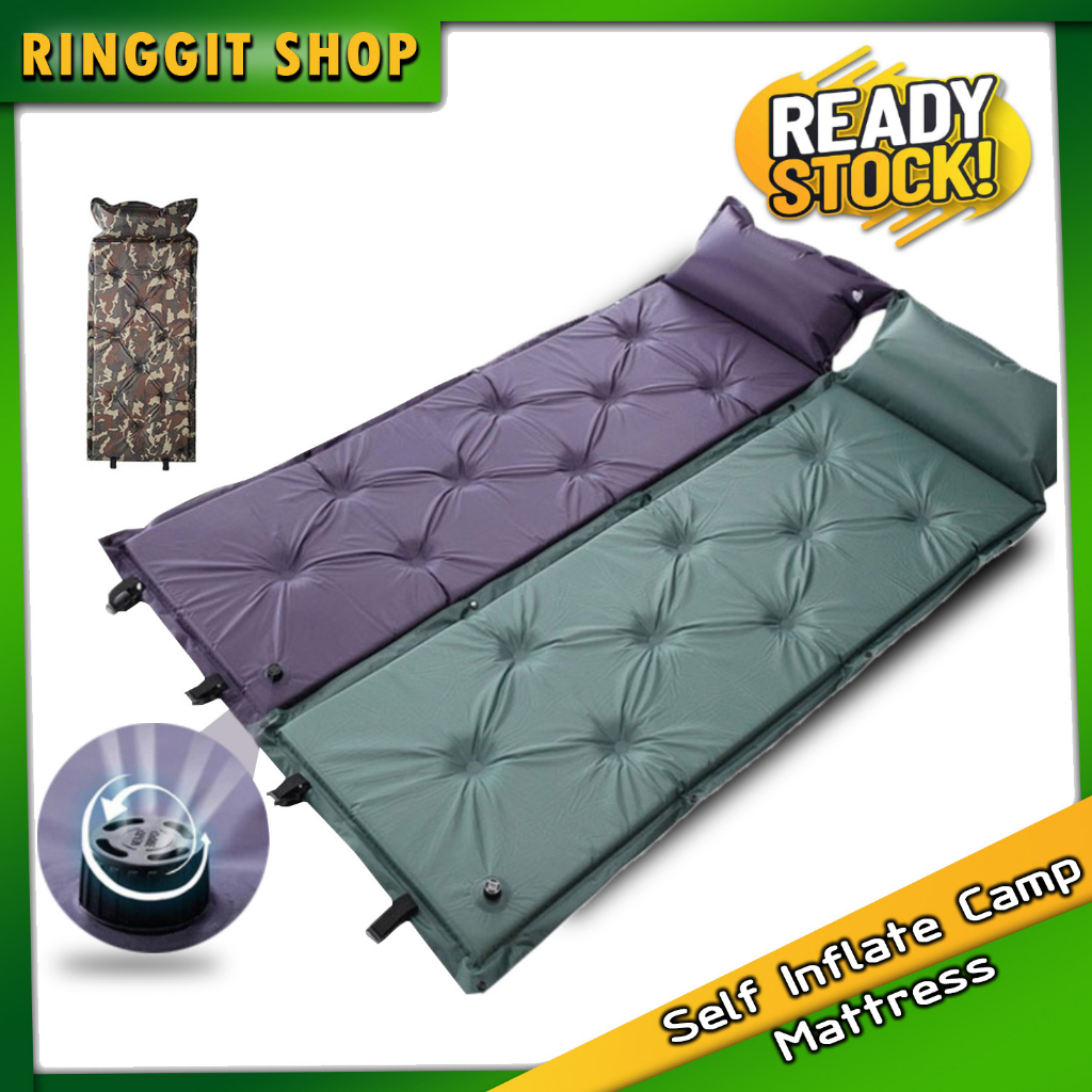 Ringgit Shop Self Inflate Camp Mattress Weatherproof Heatproof Outdoor