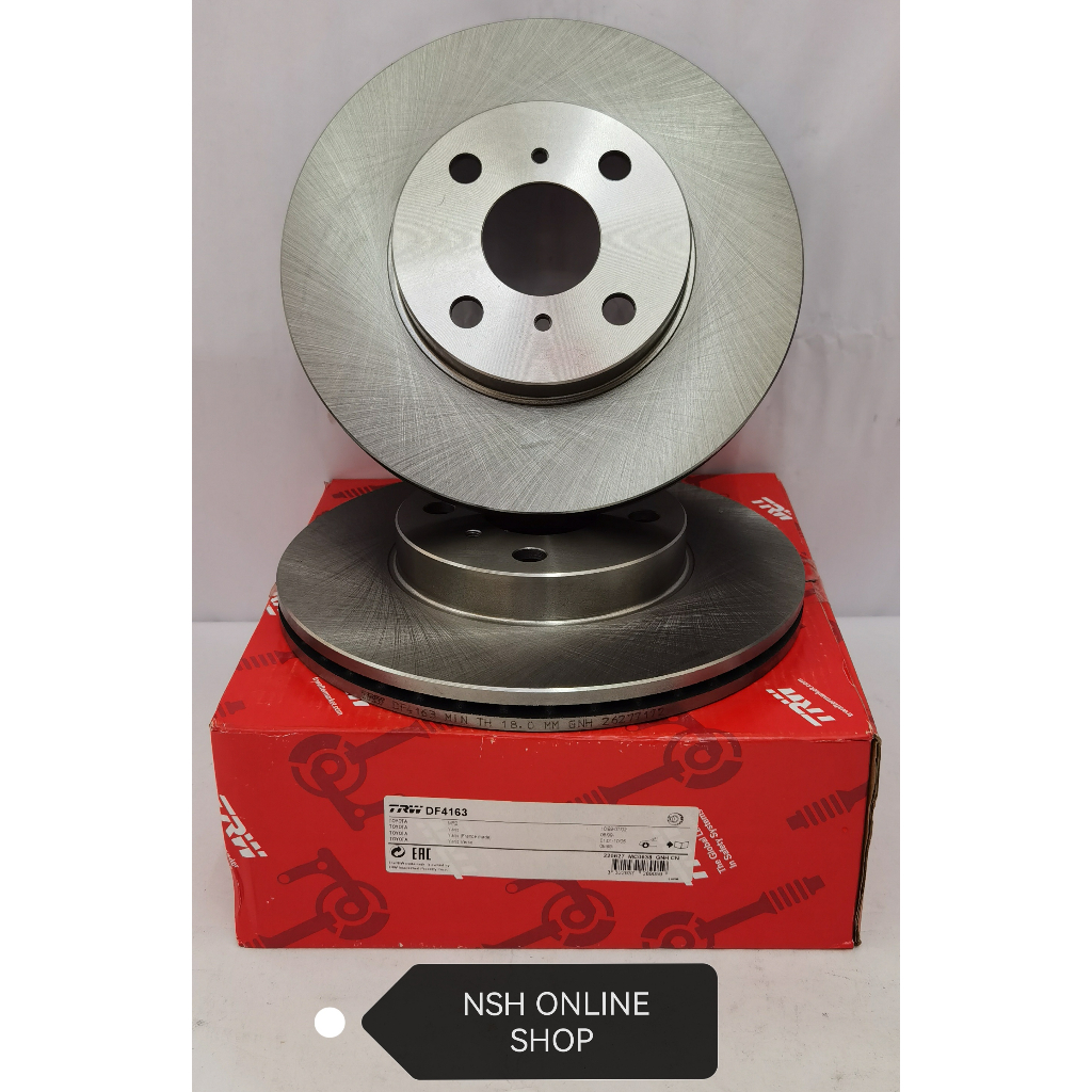 Disc Rotor Front (TRW) for Toyota Vios NCP42 2003-2007 Year 255mm (1 ...