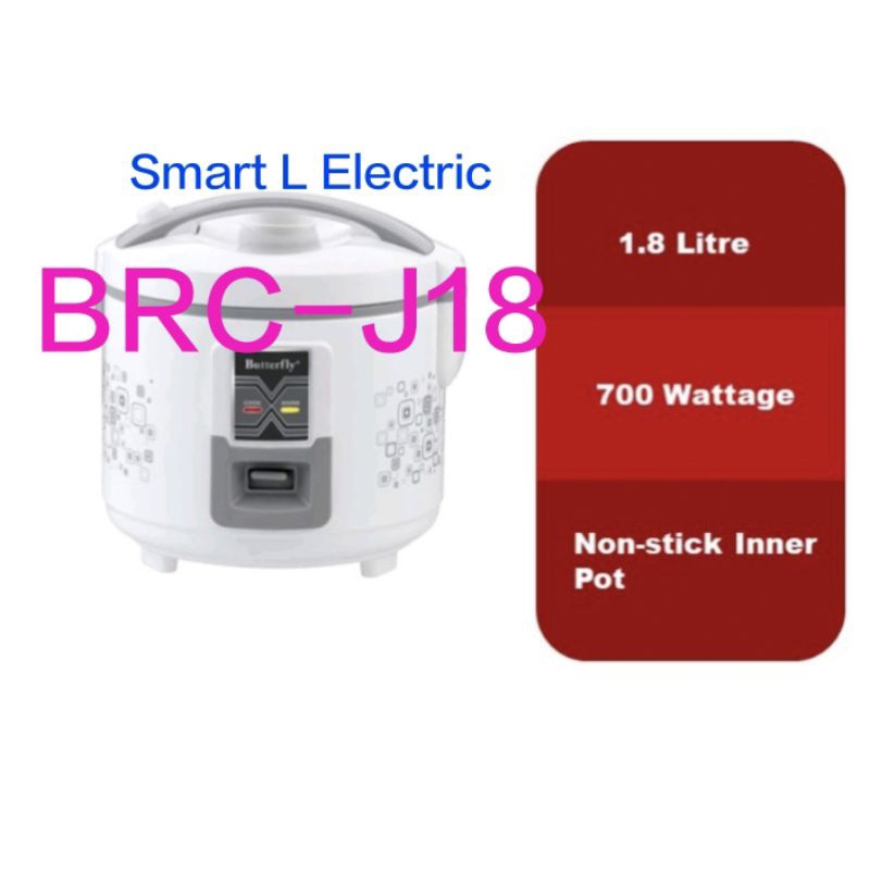 (Offer!!!) Butterfly Straight Rice Cooker - BRC-J18 | Shopee Malaysia