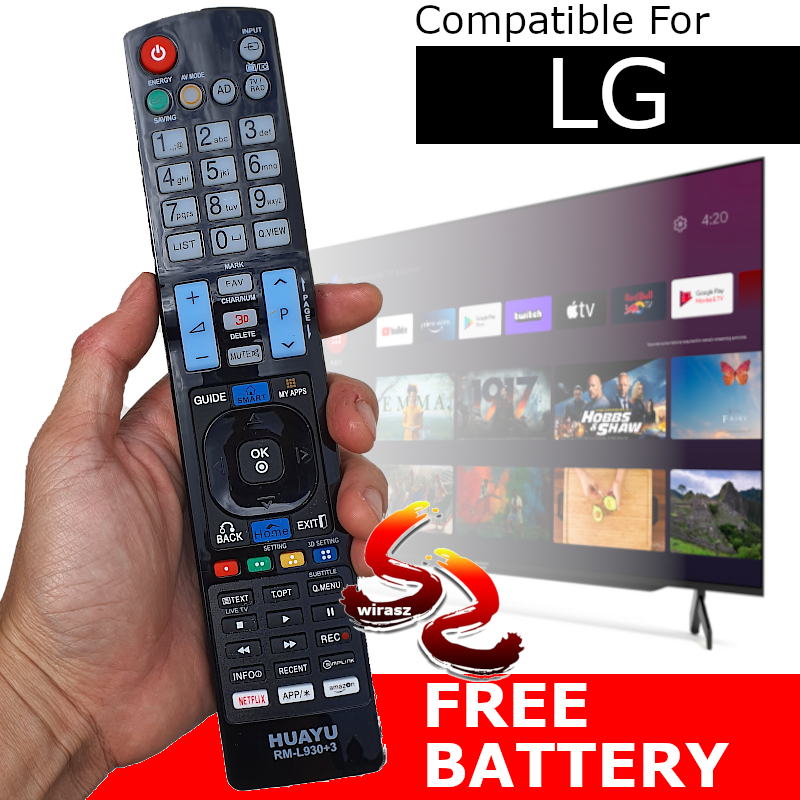 For LG LED LCD PLASMA TV Remote Control RM-L930+3 For AKB33871407 ...