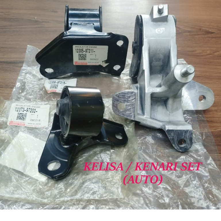 ORIGINAL PERODUA KENARI KELISA ENGINE MOUNTING SET (AUTO / MANUAL ...